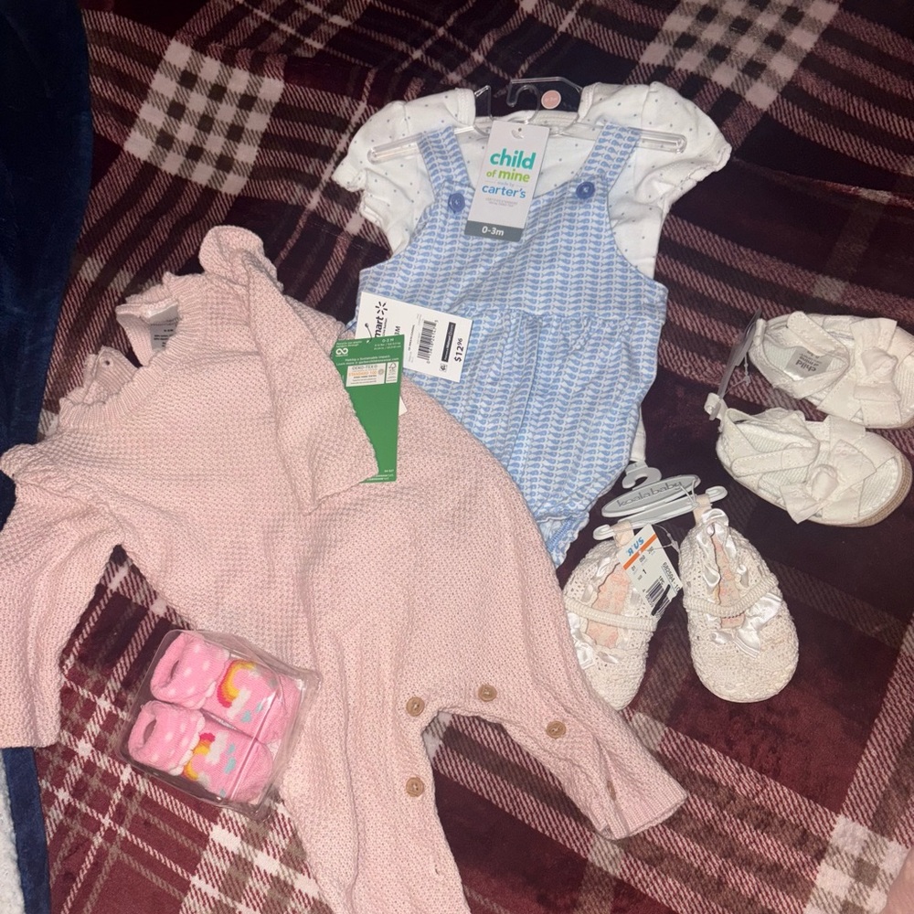 0 to 3 month baby girl haul lot outfits and shoes baby girl bulk 0-3m
